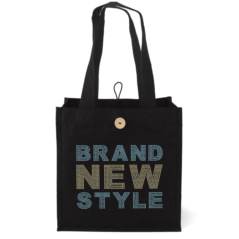 Custom Aurora™ - Cotton Tote - Sparkle with logo - 4