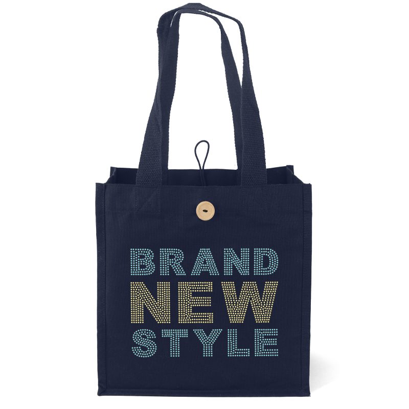 Custom Aurora™ - Cotton Tote - Sparkle with logo - 8