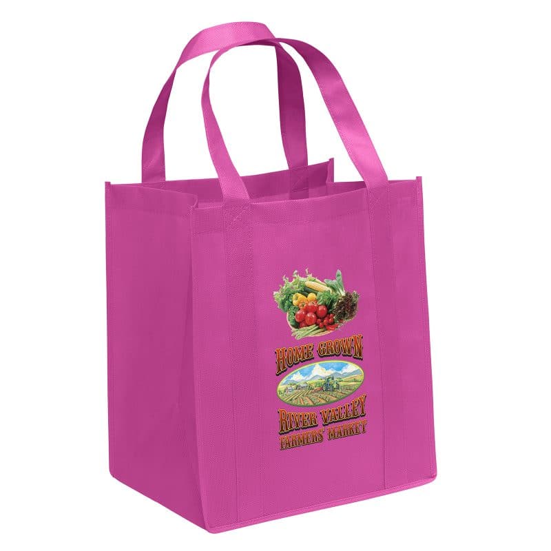 Custom Big Thunder® - Non-Woven Tote - ColorVista with logo - 4