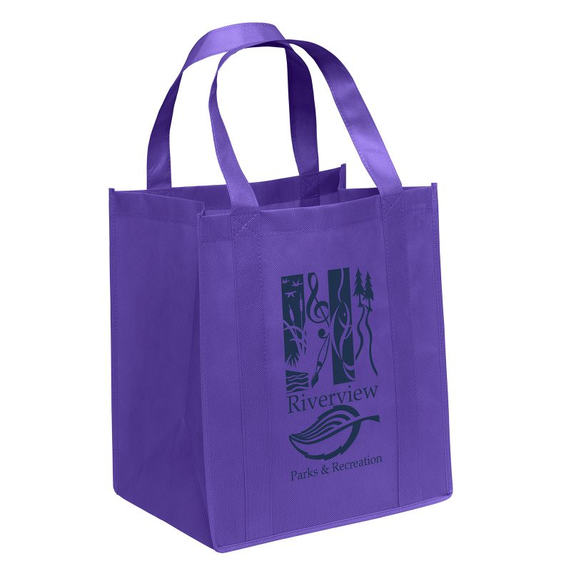 Custom Big Thunder® - Non-Woven Tote - Screen Print with logo - 8