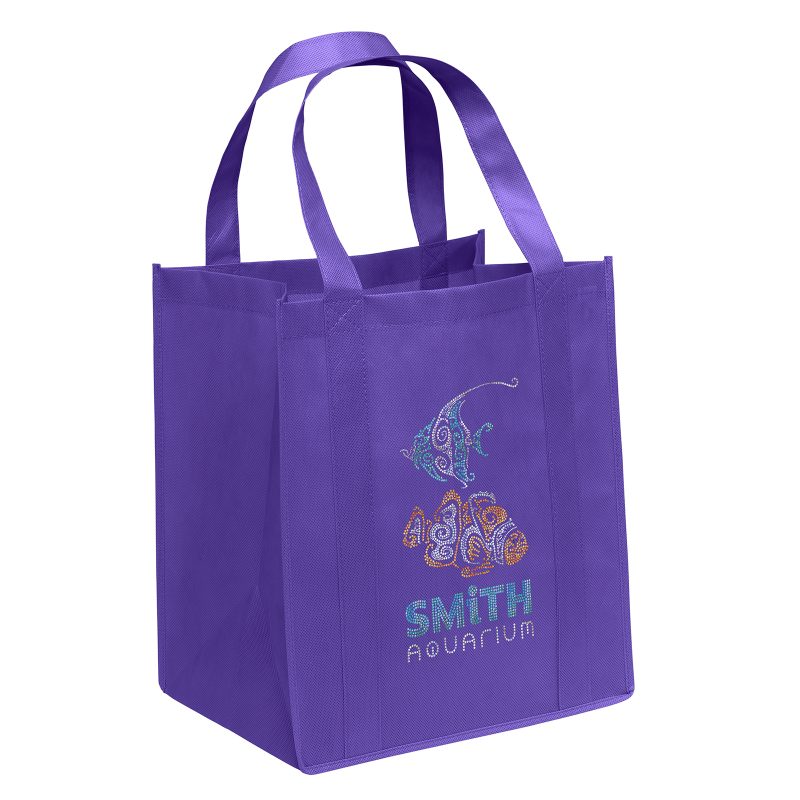 Custom Big Thunder® - Non-Woven Tote - Sparkle with logo - 8