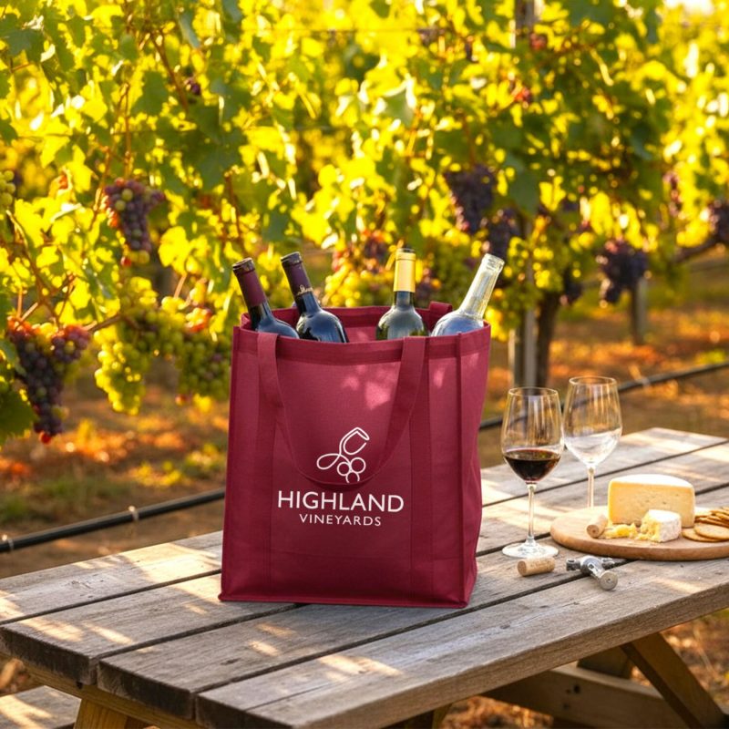Custom Colossal Grocery Tote Bag - Screen Printed with logo - 4