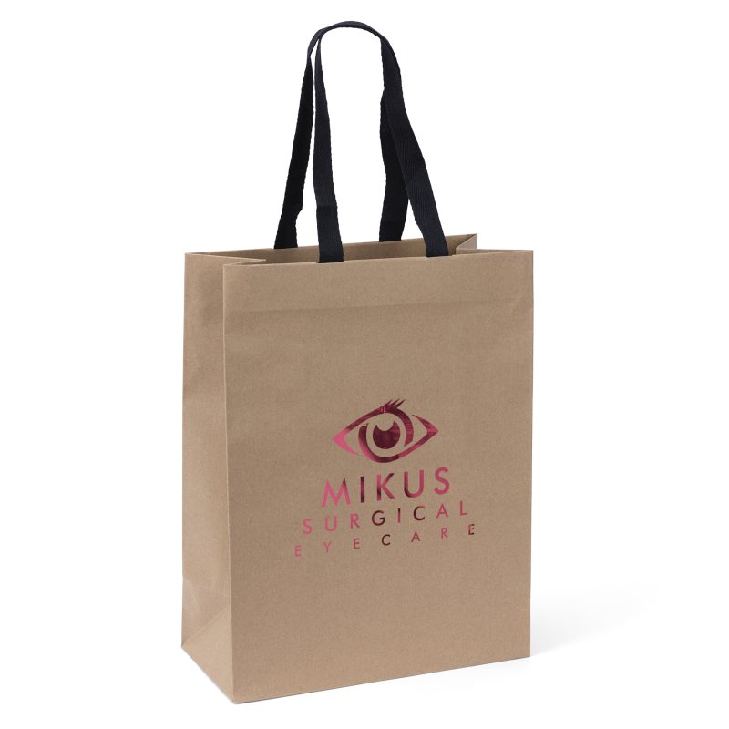Custom Eco Cedar - Woven Handle Eurototes - Foil Print with logo - 2