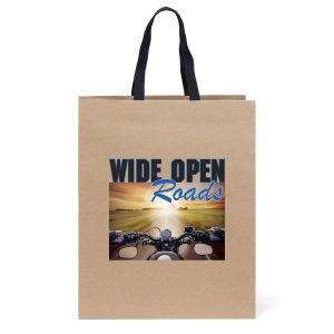 Custom Eco Teak - Woven Handle Eurototes - ColorVista with logo