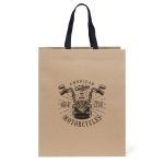 Custom Eco Teak - Woven Handle Eurototes - Flexo Ink Print with logo