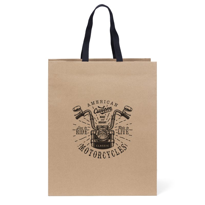 Custom Eco Teak - Woven Handle Eurototes - Flexo Ink Print with logo