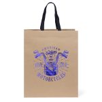 Custom Eco Teak - Woven Handle Eurototes - Foil Print with logo