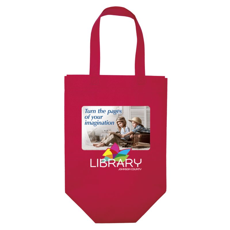 Custom Economy - Non-Woven Tote - ColorVista with logo - 4