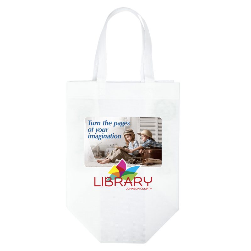 Custom Economy - Non-Woven Tote - ColorVista with logo - 6