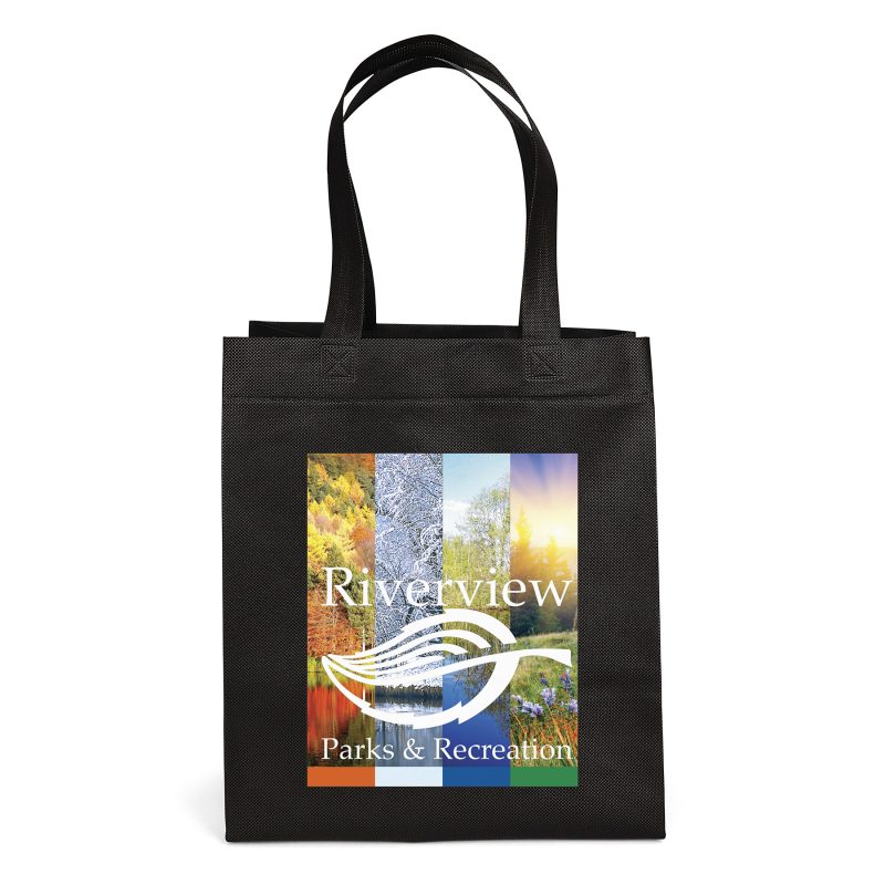Custom Economy - Non-Woven Tote - ColorVista with logo - 8