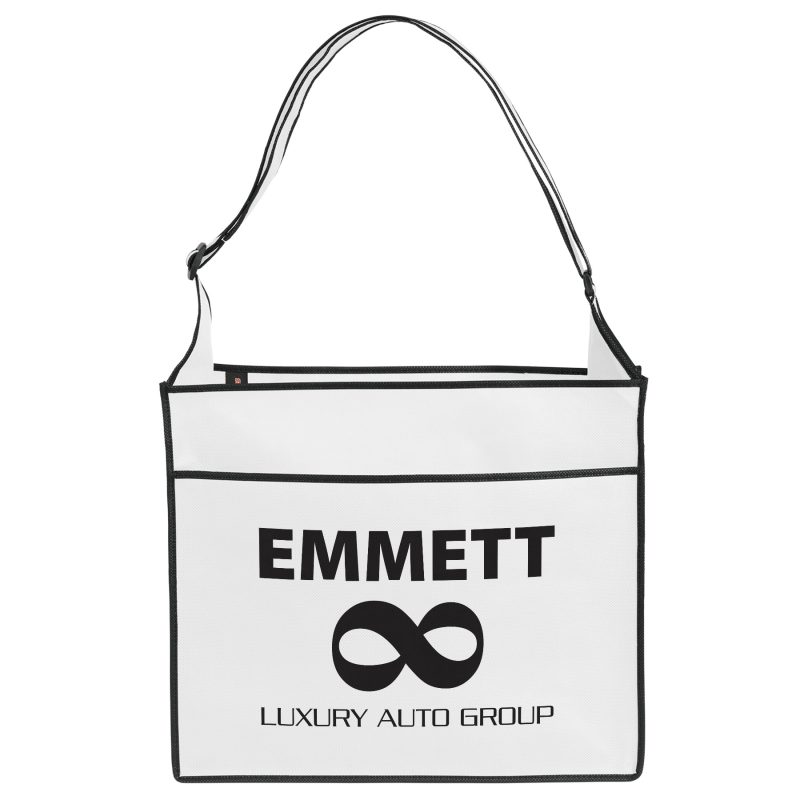 Custom Elite™ - Non-Woven Tote - Screen Print with logo - 6