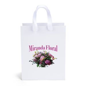 Custom Elizabeth™ - Ribbon Handle Matte Eurotote - Dynamic Color with logo