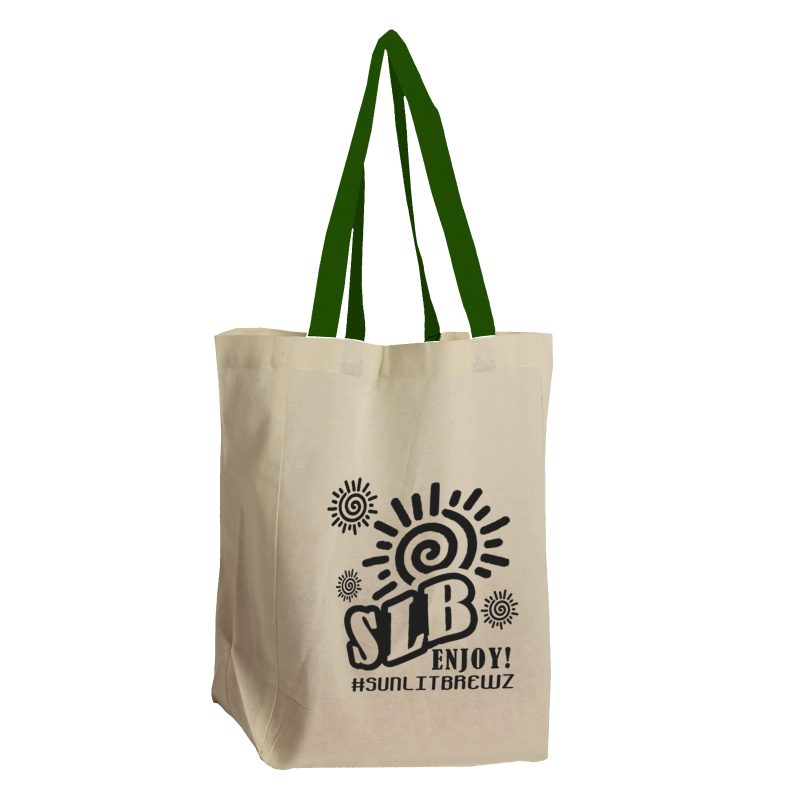 Custom Garyline® Brunch Cotton Grocery Tote with logo - 2