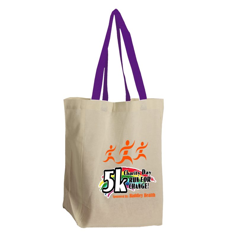 Custom Garyline® Brunch Cotton Grocery Tote with logo - 7