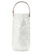 Custom Home & Table Washed Paper Wine Tote Bag. with logo - 7