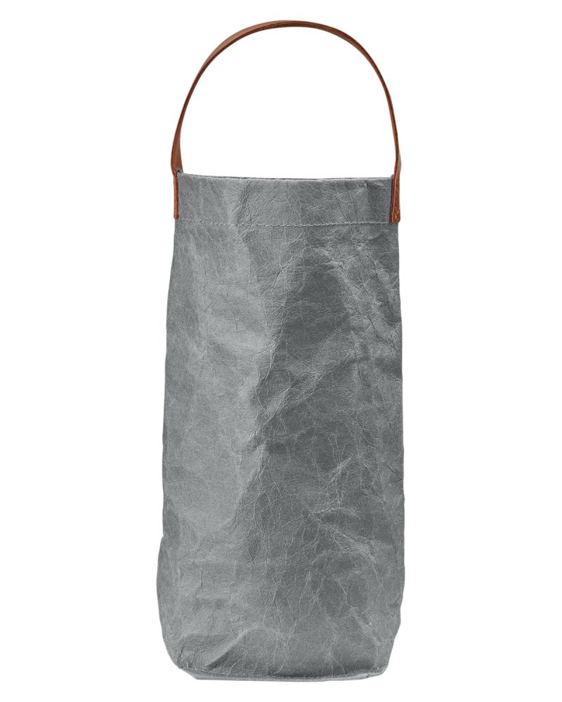 Custom Home & Table Washed Paper Wine Tote Bag. with logo - 8