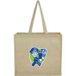 Custom Laminated Cotton Shopper Tote with logo - 8