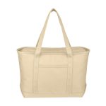 Custom Large 24 oz. Starboard Cotton Canvas Tote Bag with logo - 3