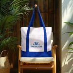Custom Large TJ Canvas Tote Bag with logo - 8