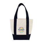 Custom Mini Canvas Tote - Black with logo