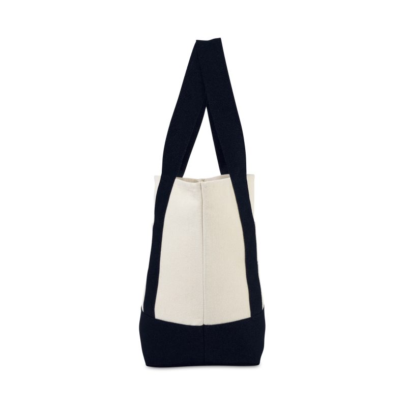 Custom Mini Canvas Tote - Black with logo - 2
