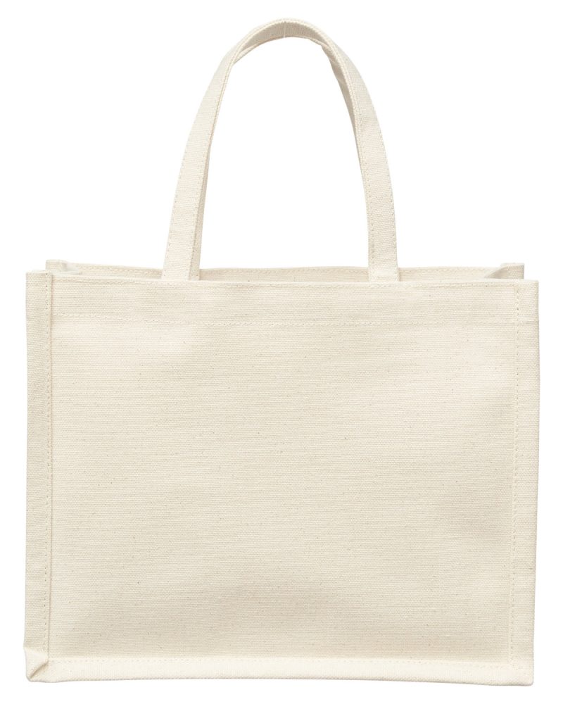Custom Mini Recycled Cotton Tote Bag with Charm with logo - 7