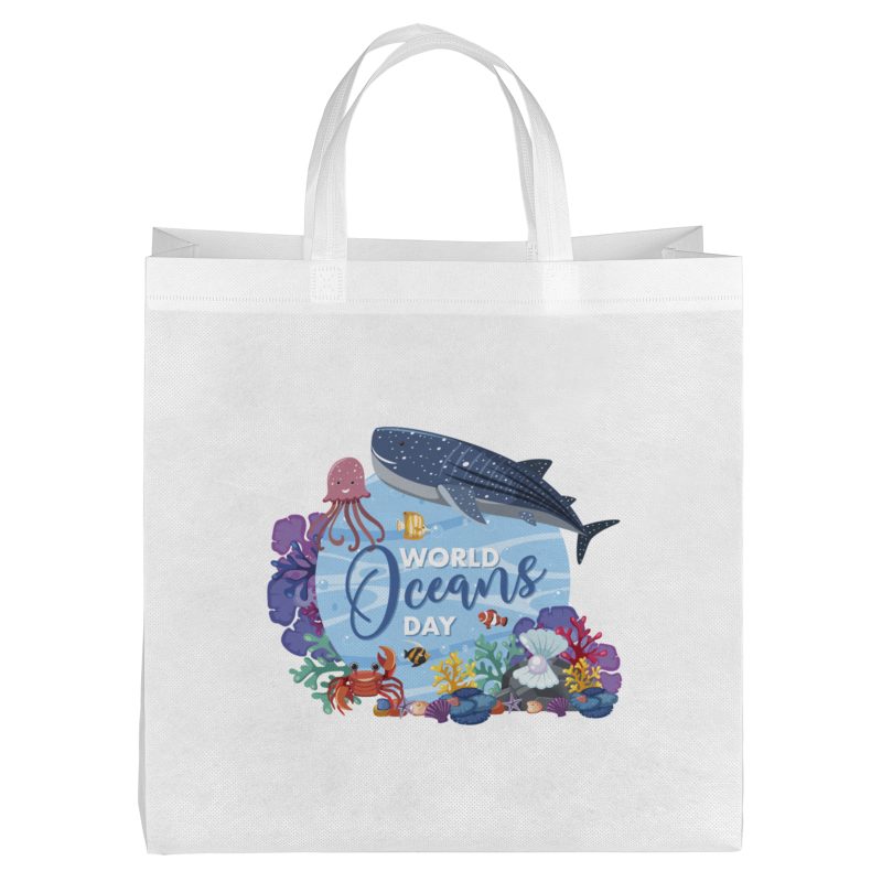 Custom Ocean™ - R-PET Non-Woven Totes - Dynamic Color with logo - 2