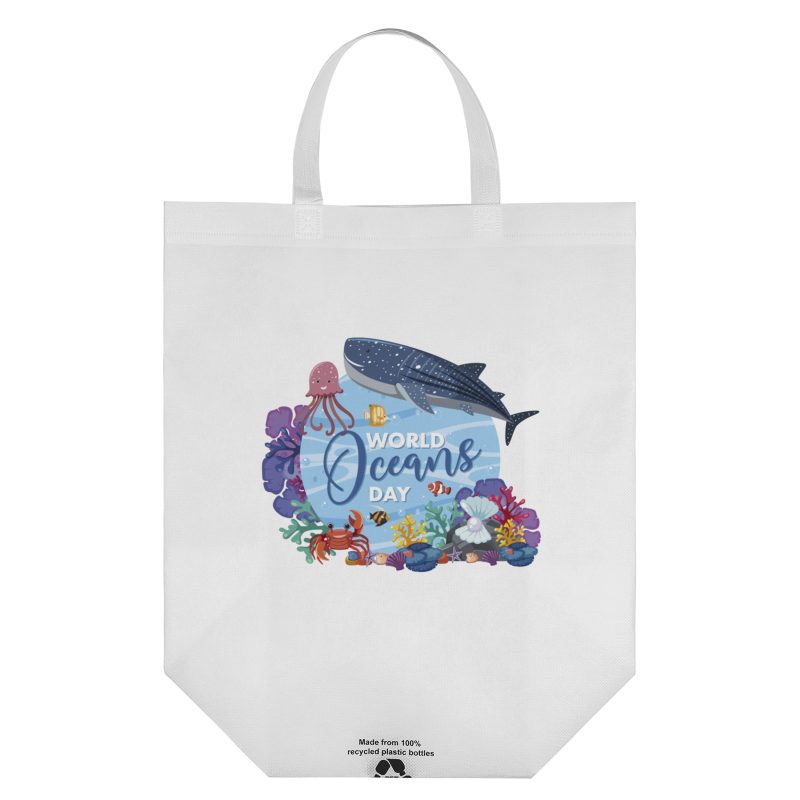 Custom Ocean™ - R-PET Non-Woven Totes - Dynamic Color with logo