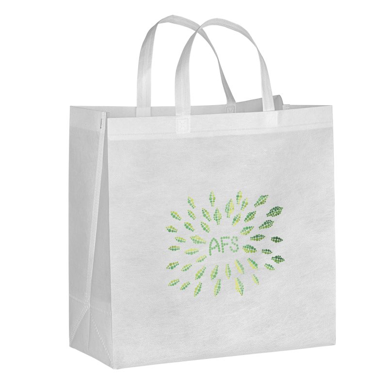 Custom Ocean™ - R-PET Non-Woven Totes - Sparkle with logo - 2