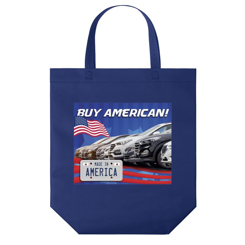 Custom Patriot™ - USA Made Non-Woven Tote - ColorVista with logo - 7