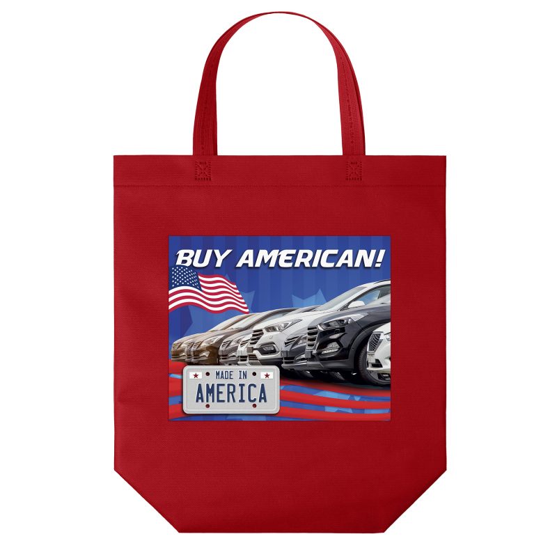 Custom Patriot™ - USA Made Non-Woven Tote - ColorVista with logo
