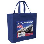 Custom Patriot™ - USA Made Non-Woven Tote - ColorVista with logo - 9