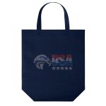 Custom Patriot™ - USA Made Non-Woven Tote - Sparkle with logo - 6
