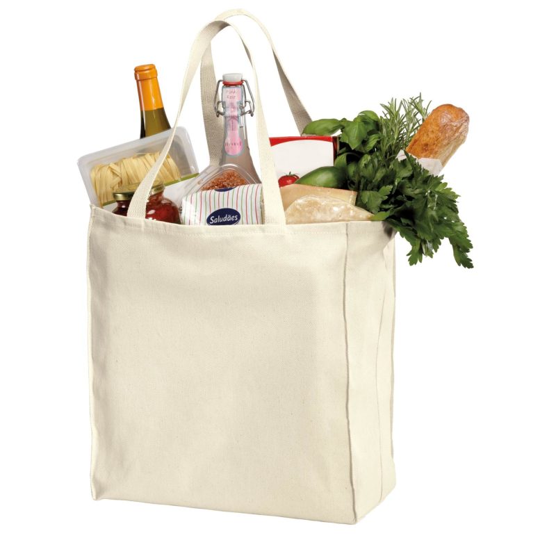 Custom Port Authority® Ideal Twill Over-the-Shoulder Grocery Tote. with logo - 1