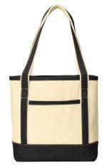 Custom Port Authority® Medium Cotton Canvas Tote. with logo - 1