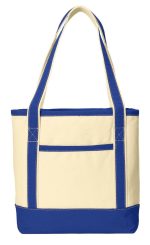 Custom Port Authority® Medium Cotton Canvas Tote. with logo