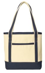 Custom Port Authority® Medium Cotton Canvas Tote. with logo - 2