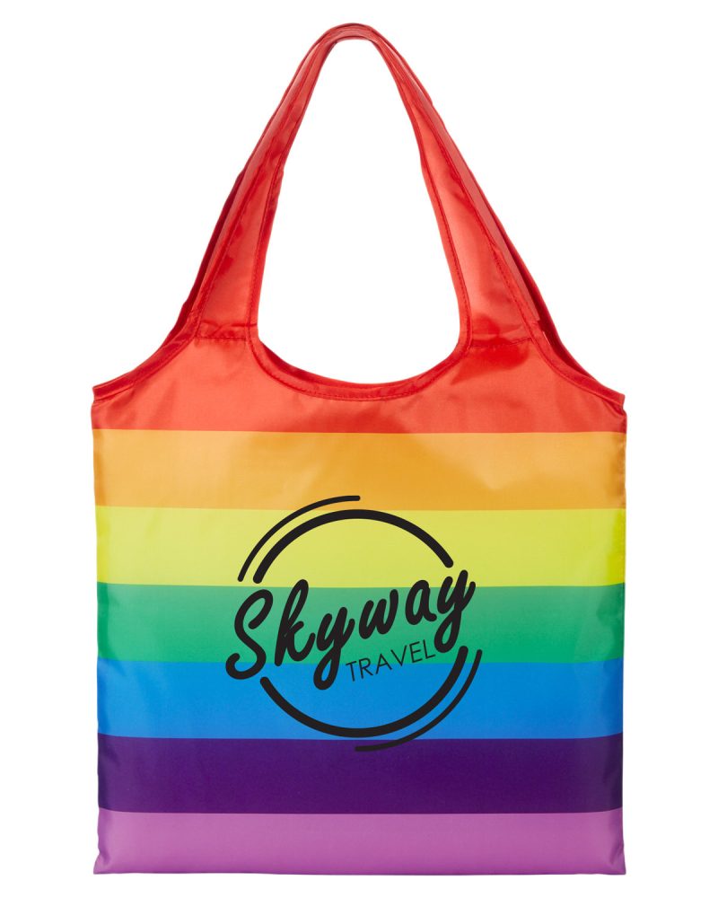 Custom Rainbow Pride Tote Bag with logo