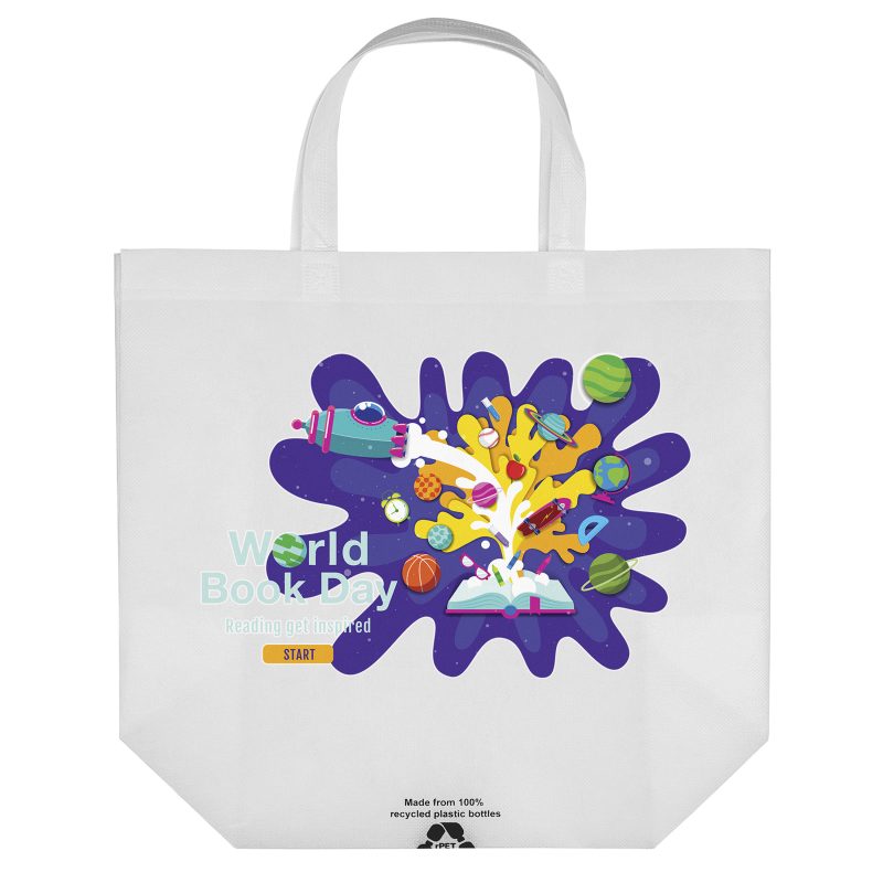 Custom Sea™ - R-PET Non-Woven Totes - ColorVista with logo - 4