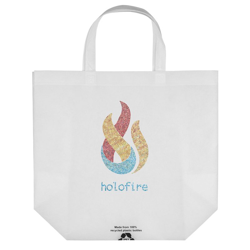 Custom Sea™ - R-PET Non-Woven Totes - Sparkle with logo - 4