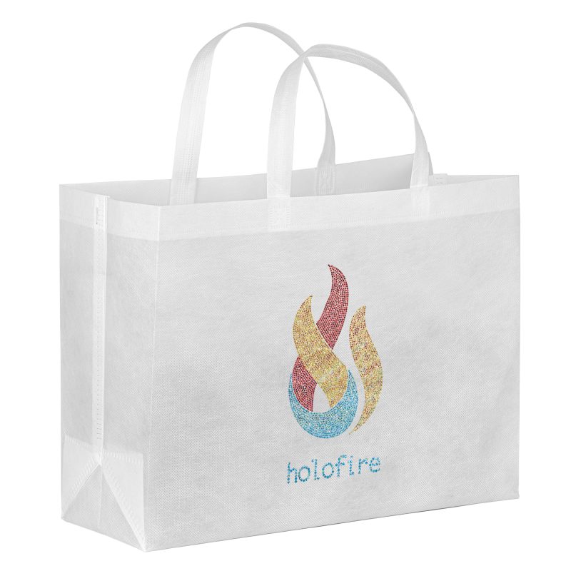 Custom Sea™ - R-PET Non-Woven Totes - Sparkle with logo - 6