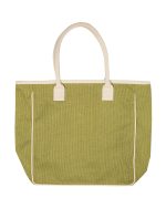 Custom Seville Jute & Canvas Tote Bag with logo - 4