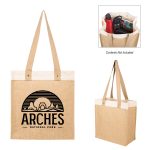 Custom Stephen 12 Oz. Recycled Cotton & Jute Tote Bag with logo - 2