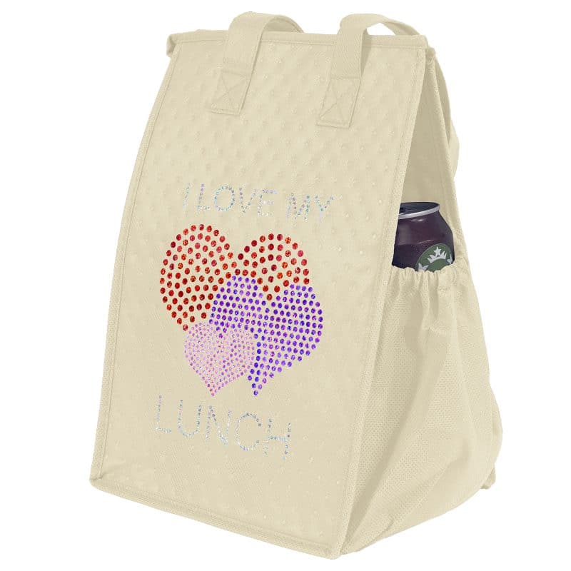 Custom Therm-O-Snack™ - Insulated Tote - Sparkle with logo