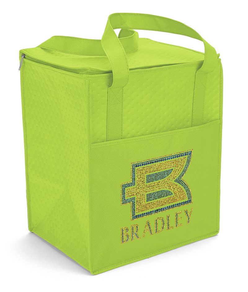 Custom Therm-O Super Tote™ - Insulated Tote - Sparkle with logo - 8
