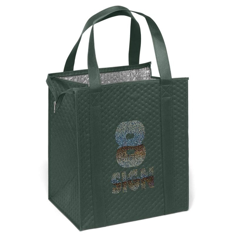 Custom Therm-O-Tote™ - Insulated Tote - Sparkle with logo - 6