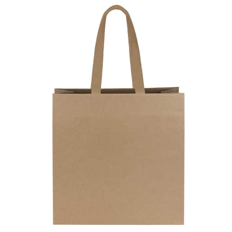 Custom Tuscan™ - Eco Kraft-Brown Matte-Laminated Eurotote - Foil Print with logo - 1