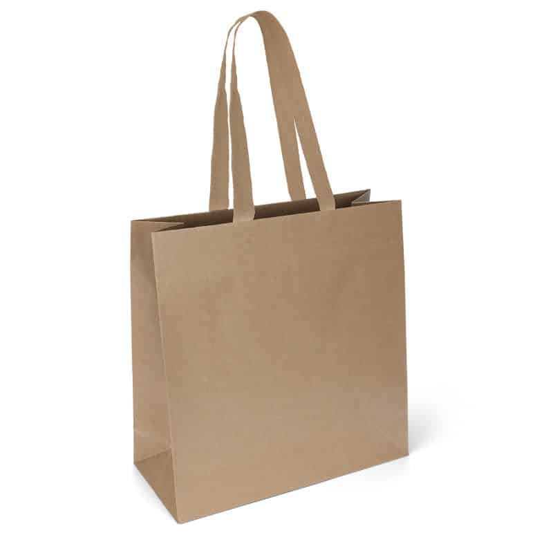 Custom Tuscan™ - Eco Kraft-Brown Matte-Laminated Eurotote - Foil Print with logo - 2