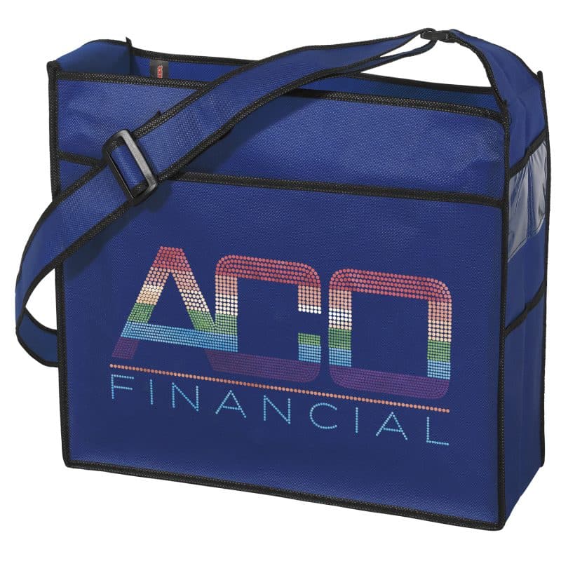 Custom Ultimate™ - Non-Woven Tote - Sparkle with logo - 4