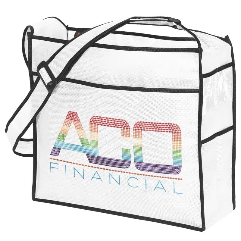 Custom Ultimate™ - Non-Woven Tote - Sparkle with logo - 5